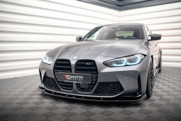 Street+ Spoilerlippe Front Ansatz V.3 passend für BMW M3 Limousine / Touring G80 / G81 schwarz Hochglanz