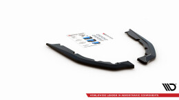 Heck Ansatz Flaps Diffusor für BMW M4 G82 schwarz Hochglanz