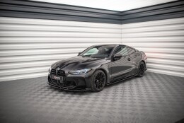 Street+ Seitenschweller Leisten V.1 passend für BMW M4 G82 / G82 FL schwarz Hochglanz