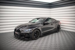 Seitenschweller Ansatz Cup Leisten V.2 für BMW M4 G82 / G83 / G82 Facelift / G83 Facelift schwarz Hochglanz