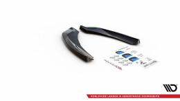 Heck Ansatz Flaps Diffusor passend für BMW Z4 M-Paket G29 schwarz Hochglanz