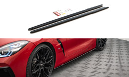 Seitenschweller Ansatz Cup Leisten passend für BMW Z4 M-Paket G29 schwarz Hochglanz