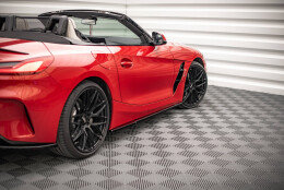Seitenschweller Ansatz Cup Leisten passend für BMW Z4 M-Paket G29 schwarz Hochglanz