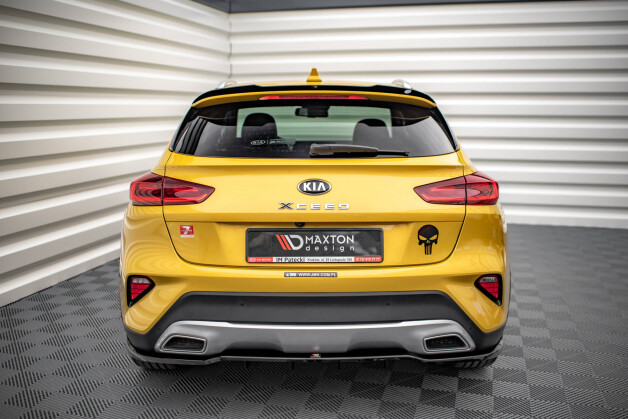 Heck Spoiler Aufsatz Abrisskante passend für Kia XCeed Mk1 schwarz Hochglanz