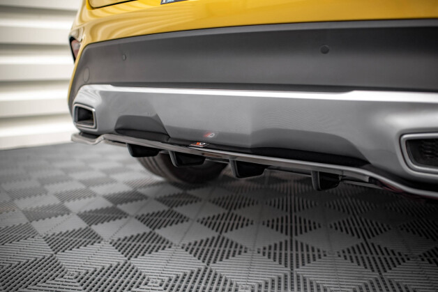Mittlerer Cup Diffusor Heck Ansatz DTM Look passend für Kia XCeed Mk1 schwarz Hochglanz