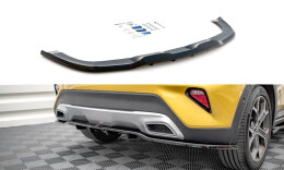 Mittlerer Cup Diffusor Heck Ansatz DTM Look passend für Kia XCeed Mk1 schwarz Hochglanz