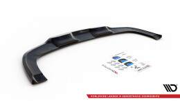 Mittlerer Cup Diffusor Heck Ansatz DTM Look passend für Kia XCeed Mk1 schwarz Hochglanz