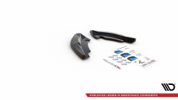 Heck Ansatz Flaps Diffusor für VW T-Roc Mk1 Carbon Look