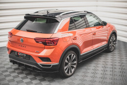 Heck Ansatz Flaps Diffusor passend für VW T-Roc Mk1 Carbon Look