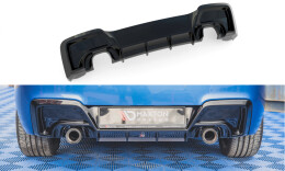 Heck Ansatz Diffusor V.1 passend für BMW M135i F20 schwarz Hochglanz