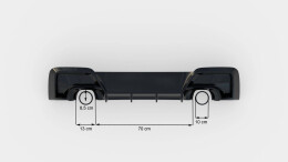 Heck Ansatz Diffusor V.1 passend für BMW M135i F20 schwarz Hochglanz