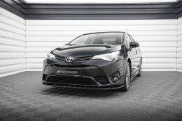 Cup Spoilerlippe Front Ansatz V.1 passend für Toyota Avensis Mk3 Facelift schwarz Hochglanz