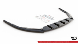 Cup Spoilerlippe Front Ansatz V.1 passend für Toyota Avensis Mk3 Facelift schwarz Hochglanz