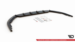 Cup Spoilerlippe Front Ansatz V.1 passend für Toyota Avensis Mk3 Facelift schwarz Hochglanz