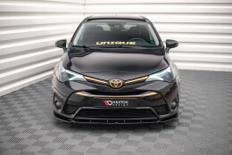 Cup Spoilerlippe Front Ansatz V.2 passend für Toyota Avensis Mk3 Facelift schwarz Hochglanz