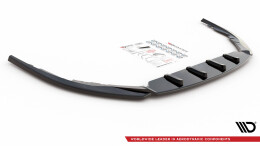 Cup Spoilerlippe Front Ansatz V.2 passend für Toyota Avensis Mk3 Facelift schwarz Hochglanz
