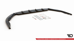 Cup Spoilerlippe Front Ansatz V.2 passend für Toyota Avensis Mk3 Facelift schwarz Hochglanz