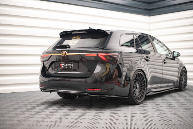 Heck Spoiler Aufsatz Abrisskante passend für Toyota Avensis Mk3 FL Wagon schwarz matt