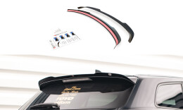 Heck Spoiler Aufsatz Abrisskante passend für Toyota Avensis Mk3 Facelift Wagon schwarz Hochglanz