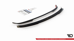Heck Spoiler Aufsatz Abrisskante passend für Toyota Avensis Mk3 Facelift Wagon schwarz Hochglanz