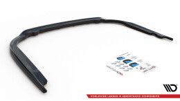 Mittlerer Cup Diffusor Heck Ansatz DTM Look passend für Toyota Avensis Mk3 Facelift schwarz matt