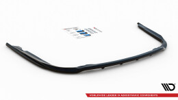 Mittlerer Cup Diffusor Heck Ansatz DTM Look für Toyota Avensis Mk3 Facelift schwarz Hochglanz