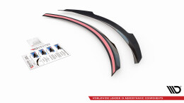 Heck Spoiler Aufsatz Abrisskante passend für Infiniti Q60 S Mk2 schwarz Hochglanz