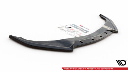 Cup Spoilerlippe Front Ansatz passend für Infiniti Q60 S Mk2 schwarz Hochglanz