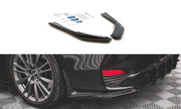 Heck Ansatz Flaps Diffusor passend für Infiniti Q60 S Mk2 schwarz Hochglanz