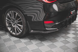Heck Ansatz Flaps Diffusor passend für Infiniti Q60 S Mk2 schwarz Hochglanz