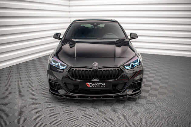 Cup Spoilerlippe Front Ansatz V.1 für BMW 2 Gran Coupe M-Paket / M235i F44 schwarz Hochglanz