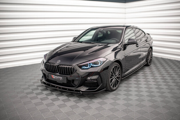 Street+ Spoilerlippe Front Ansatz V.2 passend für BMW 2 Gran Coupe M-Paket / M235i F44 schwarz Hochglanz