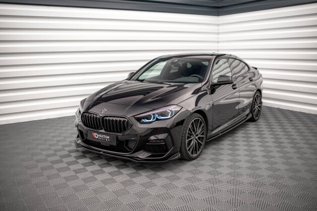 Street+ Spoilerlippe Front Ansatz V.3 passend für BMW 2 Gran Coupe M-Paket / M235i F44 schwarz Hochglanz