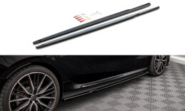 Seitenschweller Ansatz Cup Leisten V.1 passend für BMW 2 Gran Coupe M-Paket / M235i F44 schwarz Hochglanz