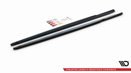 Seitenschweller Ansatz Cup Leisten V.1 passend für BMW 2 Gran Coupe M-Paket / M235i F44 schwarz Hochglanz