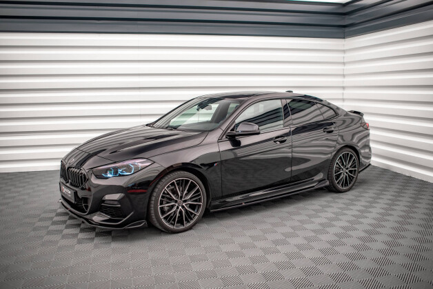 Street+ Seitenschweller Leisten V.2 passend für BMW 2 Gran Coupe M-Paket / M235i F44 schwarz Hochglanz
