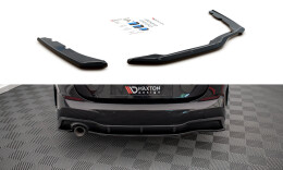 Heck Ansatz Flaps Diffusor passend für BMW 2 Gran Coupe M-Paket F44 schwarz Hochglanz