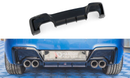 Heck Ansatz Diffusor V.2 passend für BMW M135i F20 schwarz Hochglanz