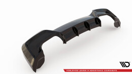 Heck Ansatz Diffusor V.2 passend für BMW M135i F20 schwarz Hochglanz
