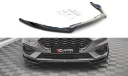 Cup Spoilerlippe Front Ansatz V.1 passend für Ford Mondeo ST-Line Mk5 Facelift schwarz Hochglanz