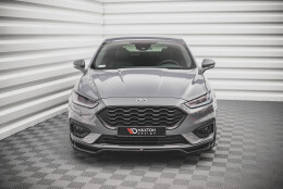 Cup Spoilerlippe Front Ansatz V.1 passend für Ford Mondeo ST-Line Mk5 Facelift schwarz Hochglanz
