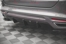 Heck Ansatz Diffusor für Ford Mondeo ST-Line Mk5 Facelift schwarz Hochglanz