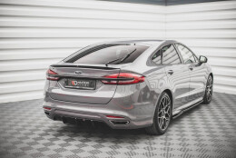 Heck Ansatz Diffusor passend für Ford Mondeo ST-Line Mk5 Facelift schwarz Hochglanz