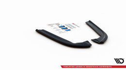 Heck Ansatz Flaps Diffusor V.2 passend für Ford Mondeo ST-Line Mk5 Facelift schwarz Hochglanz