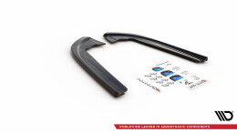 Heck Ansatz Flaps Diffusor V.2 passend für Ford Mondeo ST-Line Mk5 Facelift schwarz Hochglanz