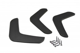 Heck Ansatz Diffusor passend für Heckschürze V.2 passend für Mercedes C W204 AMG-Line (FACELIFT) SCHWARZ
