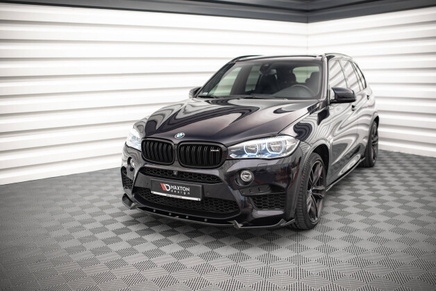 Cup Spoilerlippe Front Ansatz V.1 passend für BMW X5 M F85 / X6 M F86 schwarz Hochglanz