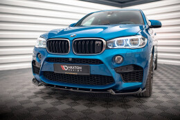 Cup Spoilerlippe Front Ansatz V.1 passend für BMW X5 M F85 / X6 M F86 schwarz Hochglanz