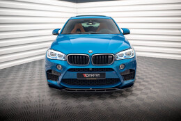 Cup Spoilerlippe Front Ansatz V.2 passend für BMW X5 M F85 / X6 M F86 schwarz Hochglanz