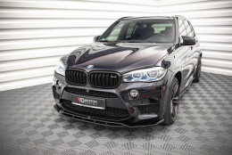 Street+ Spoilerlippe Front Ansatz V.2 passend für BMW X5 M F85 / X6 M F86 schwarz Hochglanz